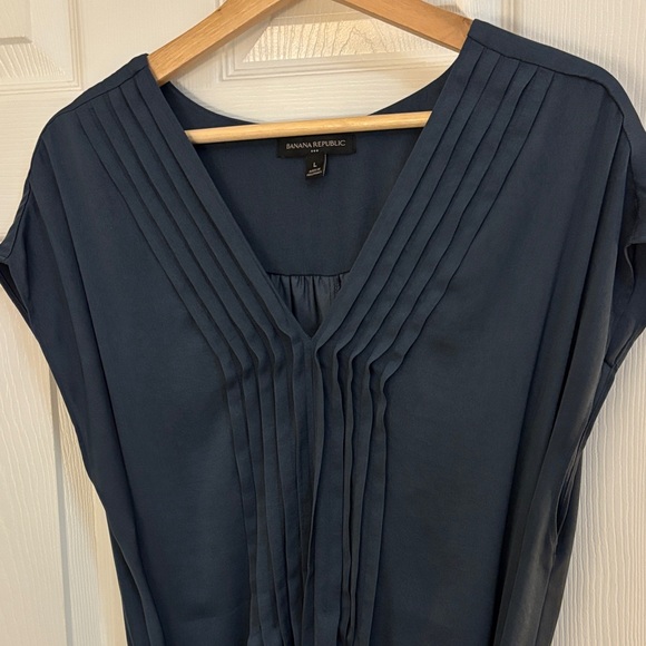 Banana Republic Elegant Navy Blue Midi Dress - L - Picture 3 of 8